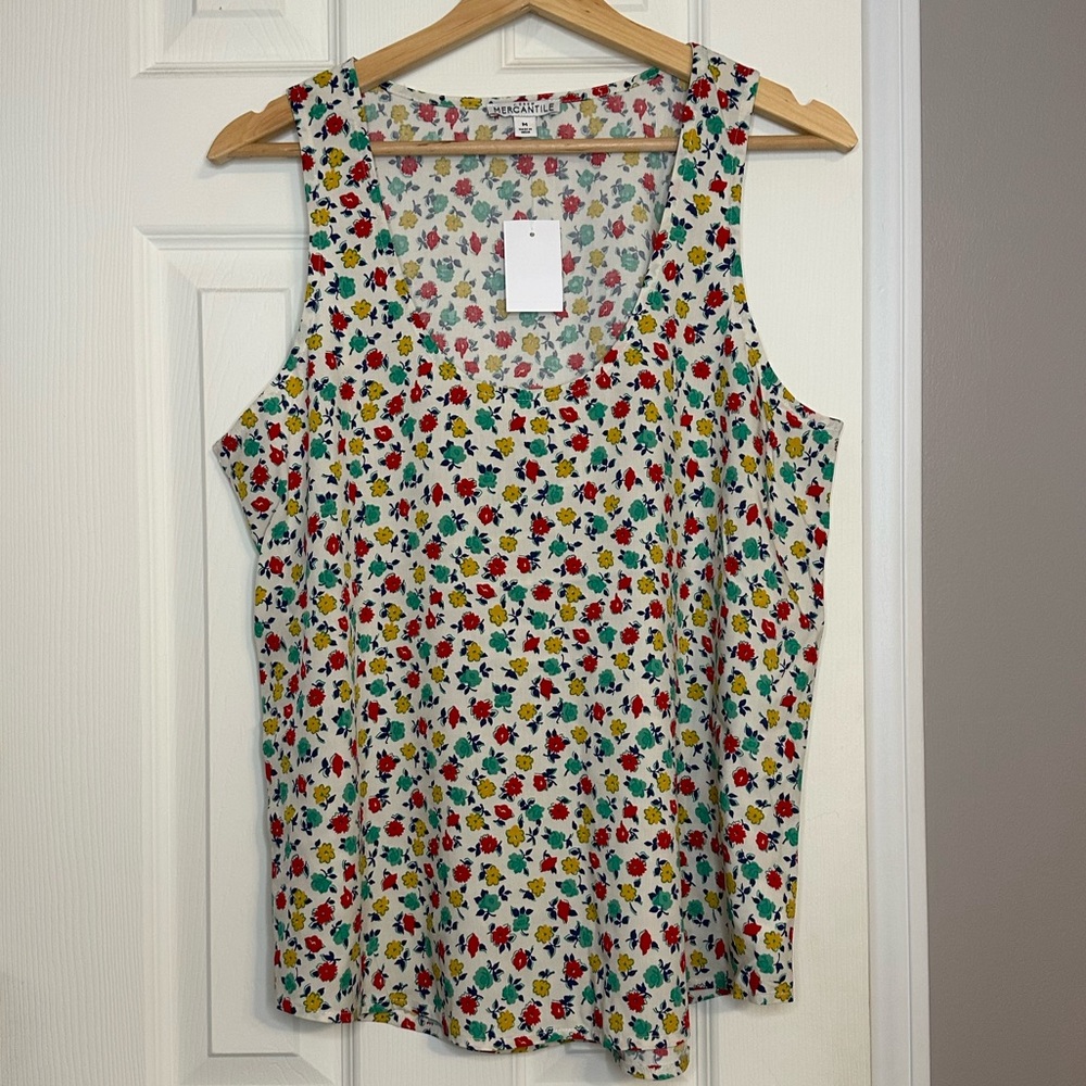 Brand New with Tag J. Crew Factory Floral Sleeveless Top - Medium
